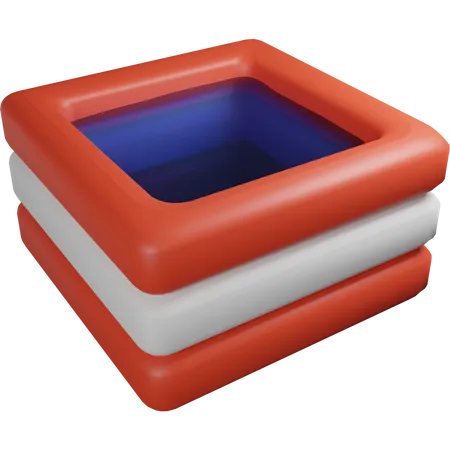 Piscina inflable  3D Icon