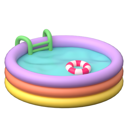 Piscina infantil  3D Icon