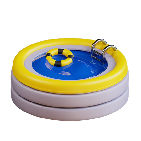 Piscina infantil  3D Icon