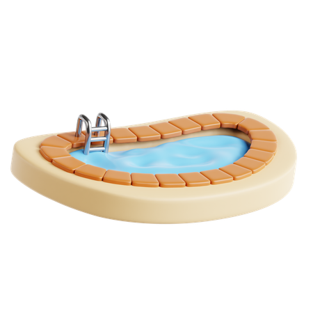 Piscine  3D Icon