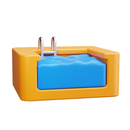 Piscine à vagues  3D Icon