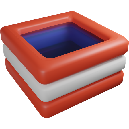 Piscine gonflable  3D Icon