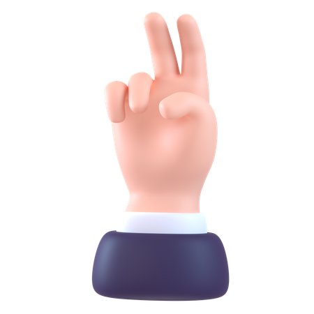Geste de la main pisse  3D Icon