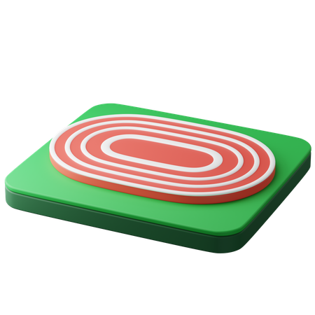 Pista de corrida  3D Icon