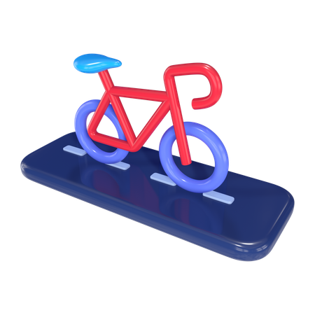 Piste cyclable  3D Icon