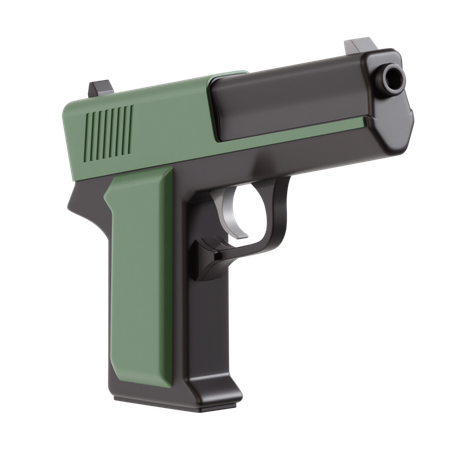 Pistol  3D Icon