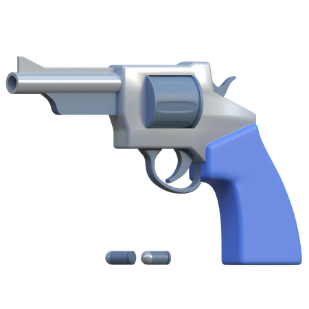 Pistol 3D Icon