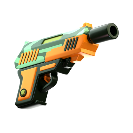 Pistol Gun  3D Icon