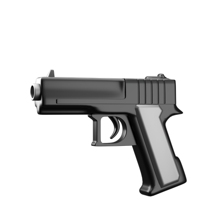 Pistol Gun  3D Icon