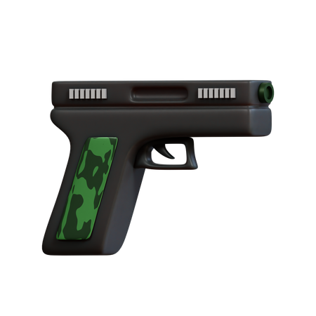 Pistol Gun  3D Icon