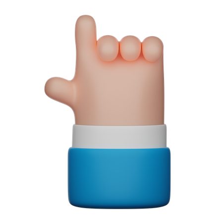 Pistol Hand Gesture Sign  3D Icon