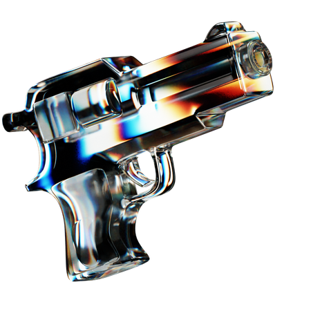 Pistola  3D Icon