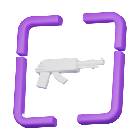 Pistola  3D Icon