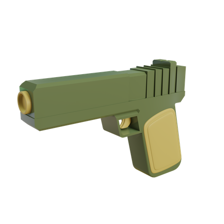 Pistola  3D Illustration