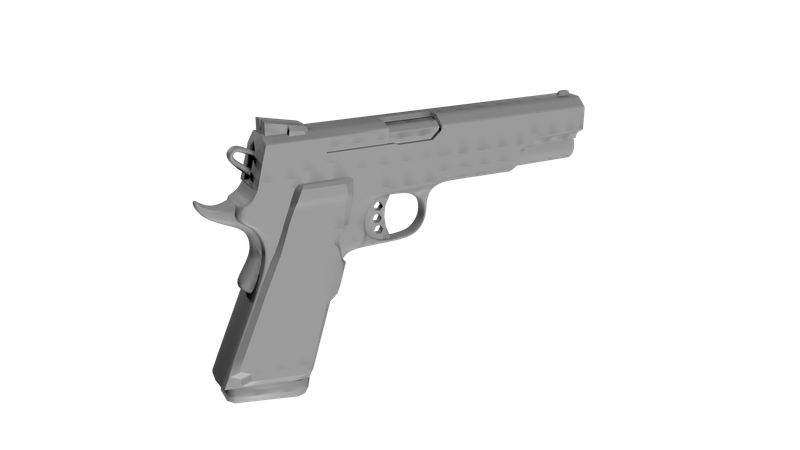 Pistola de mano  3D Illustration