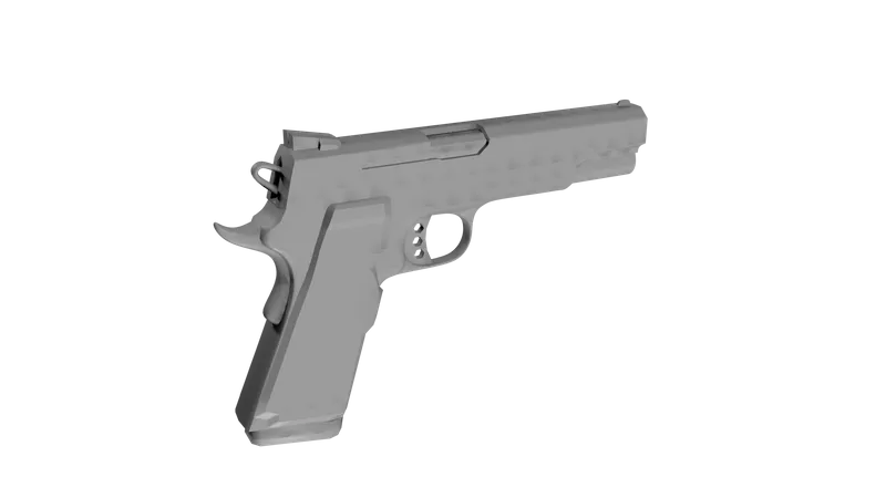 Pistola de mano  3D Illustration