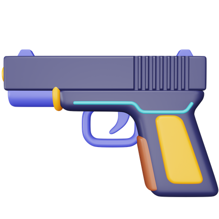 Pistola  3D Icon