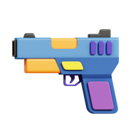 Pistola  3D Icon