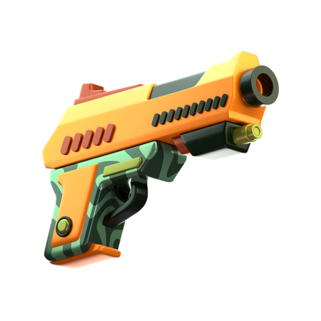 Pistola  3D Icon