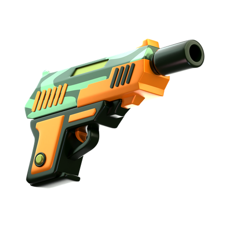 Pistola  3D Icon