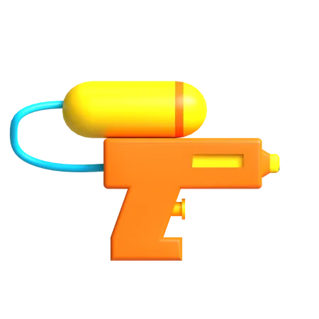 Icone 3 D De Pistola De Agua Adequado Para Design De Brinquedos E Criancas 3D Icon