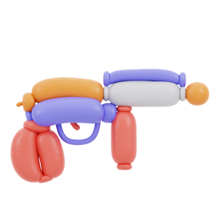 Pistola de globos de juguete  3D Icon