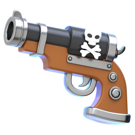 Pistola pirata  3D Icon