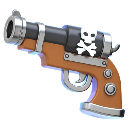 Pistola pirata  3D Icon