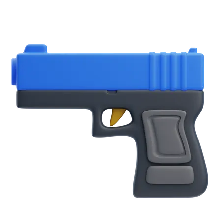 Pistola de policia  3D Icon