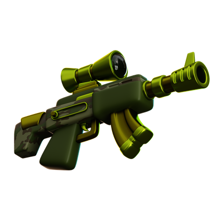 Pistola silenciadora  3D Icon