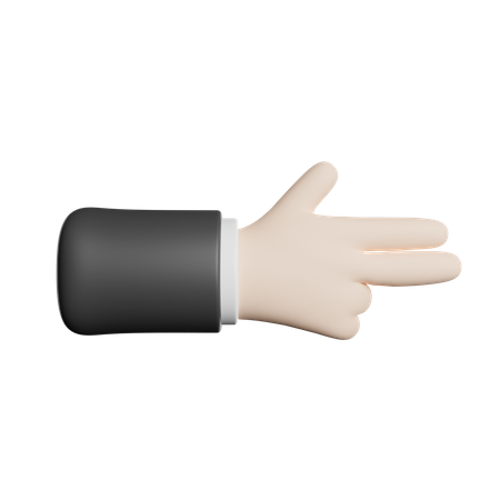 Pistole Handbewegung  3D Icon