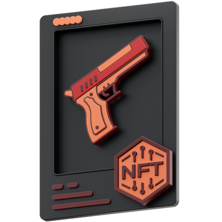 Pistole NFT  3D Icon