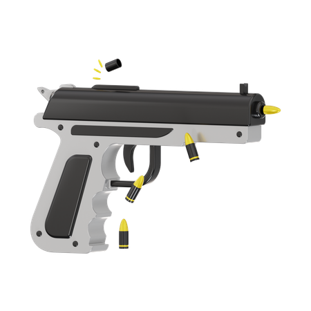 Pistolet  3D Icon