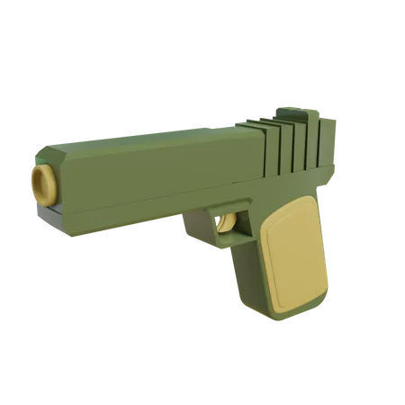 Pistolet  3D Illustration