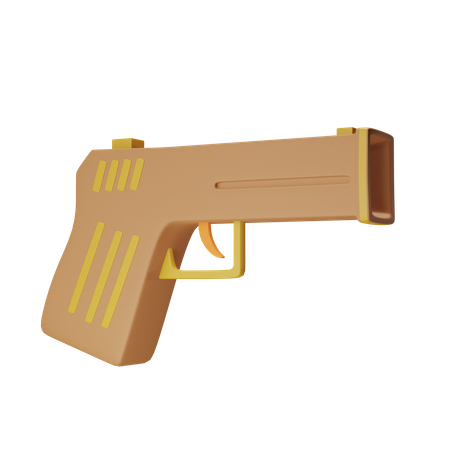 Pistolet  3D Icon