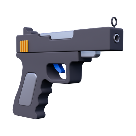 Pistolet  3D Icon