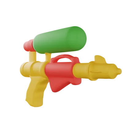 Pistolet à eau  3D Illustration