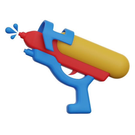 Pistolet à eau  3D Illustration