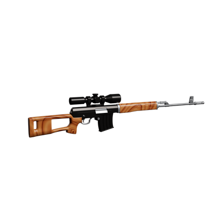 Pistolet à tir  3D Icon