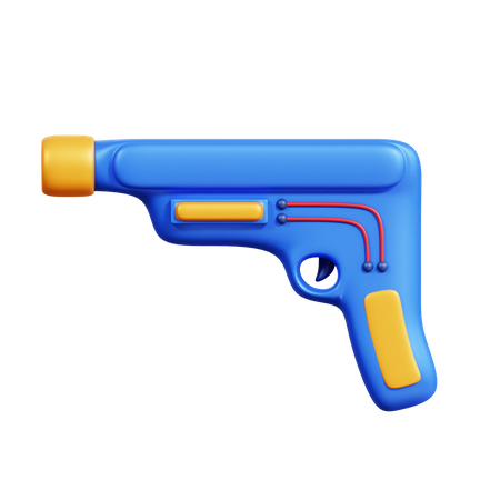 Pistolet contre la dystopie  3D Icon