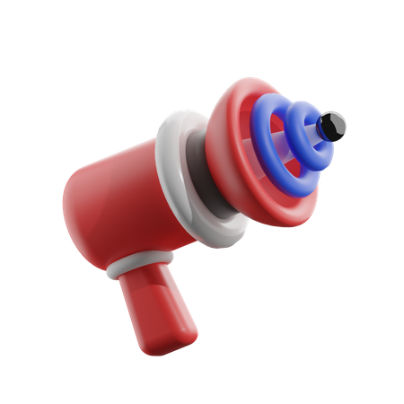 Pistolet spatial  3D Icon