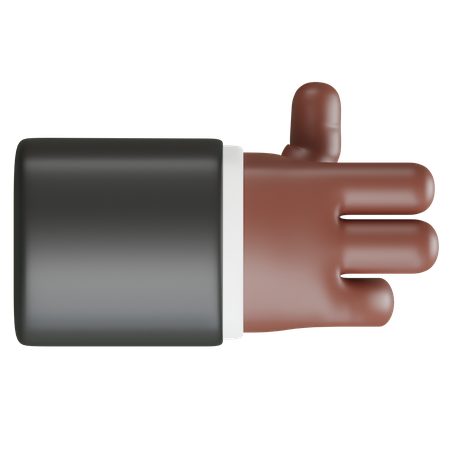 Geste de la main du pistolet  3D Icon