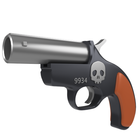 Pistolet pirate  3D Icon