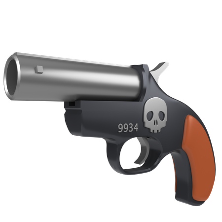 Pistolet pirate  3D Icon