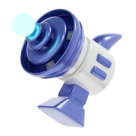 Pistolet spatial  3D Icon