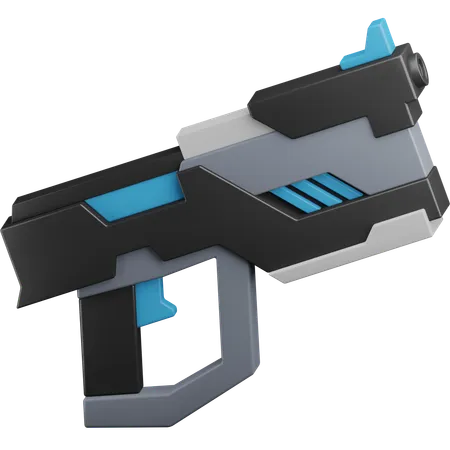 Pistolet spatial  3D Icon