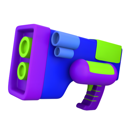 Pistolet spatial  3D Icon