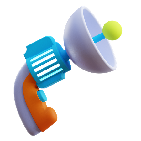 Pistolet spatial  3D Icon