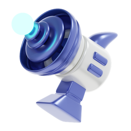 Pistolet spatial  3D Icon