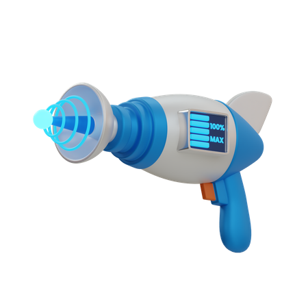 Pistolet spatial  3D Icon